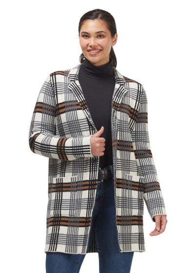 EQL Plaid Sweater Jacket