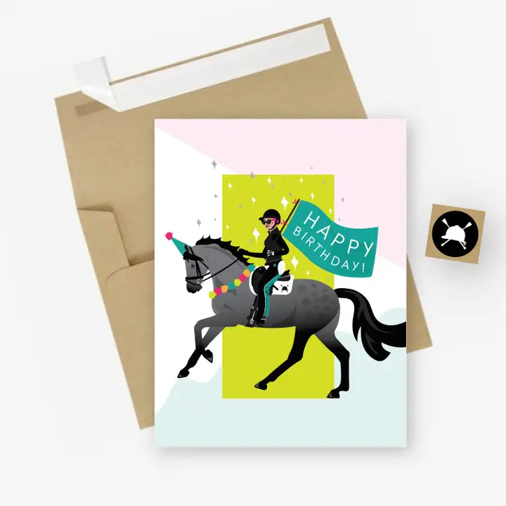 Hunt Seat Paper Company Happy Birthday Parade Card