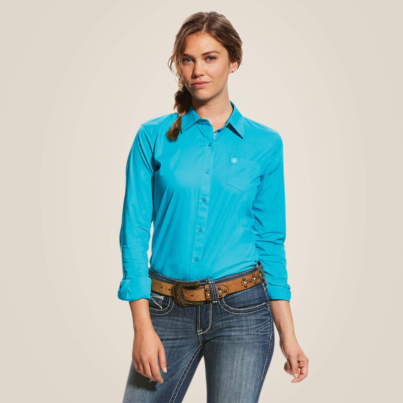 Ariat Kirby LS Shirt - Bluebird -M