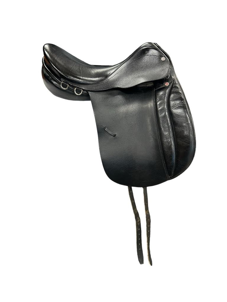 Lemetex Husar Touring XL Dressage Saddle - Black - 17 Seat/4" Tree - USED