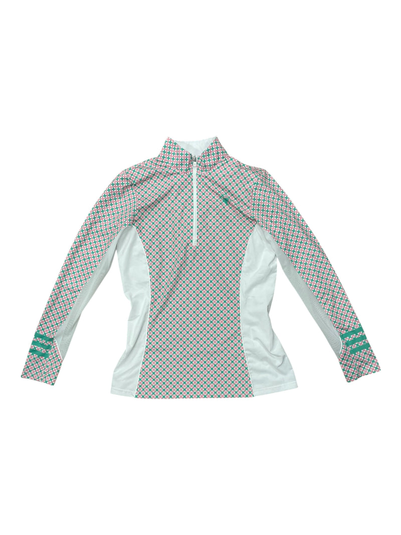 Arista LS Sun Shirt - Pink/White/Green - S - USED