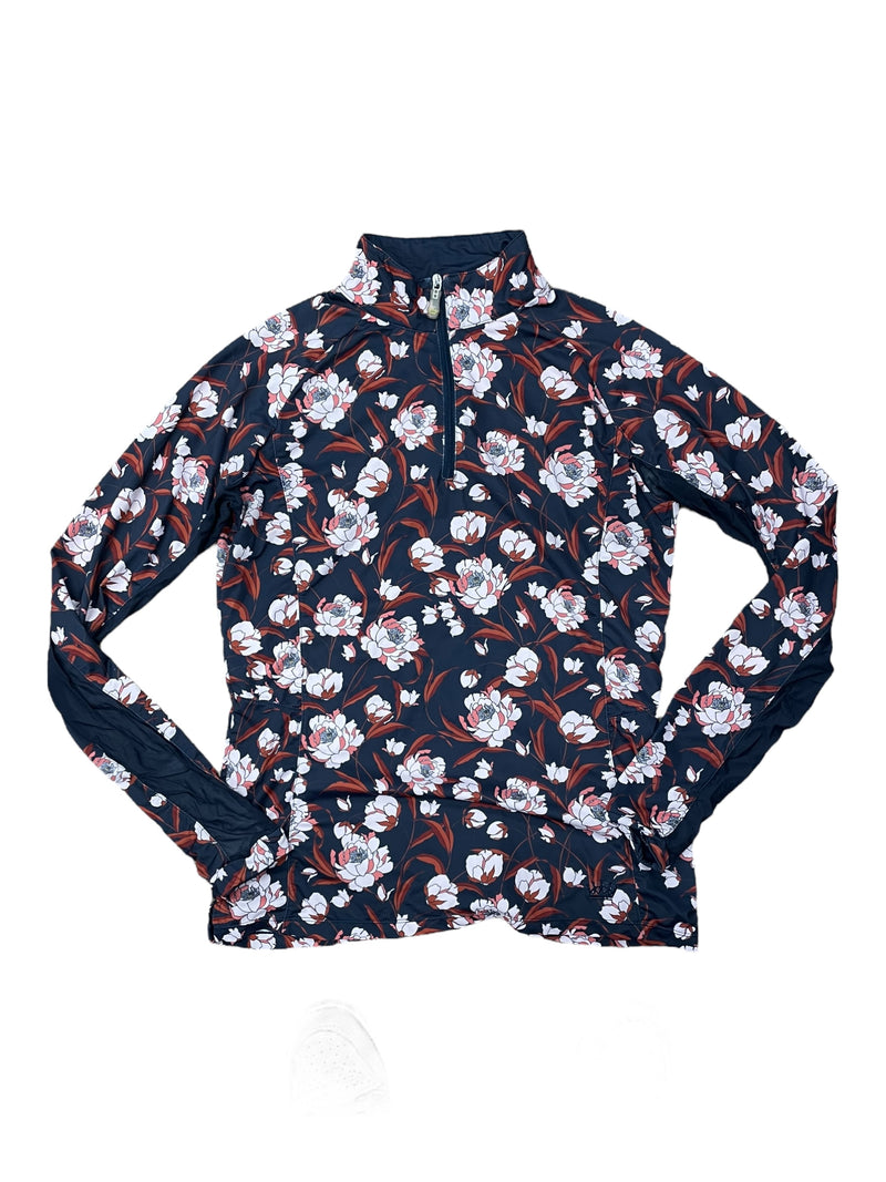 Kastel LS Sun Shirt - Navy/Red Floral - M - USED