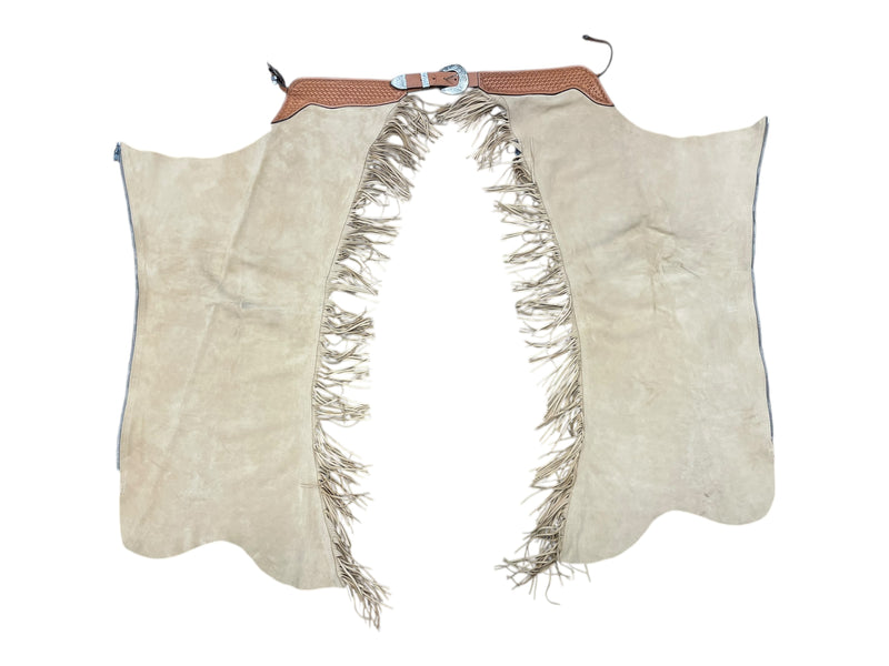 Congress Leather Show Chaps - Tan - Medium - USED