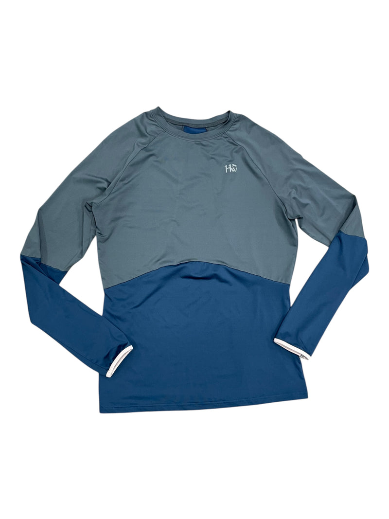 Horseware LS Base Layer - Grey/Navy - L - USED