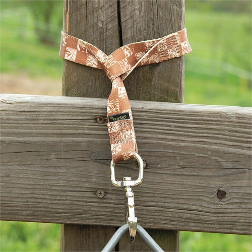 Weaver Bucket Strap - Tooled Leather Checkerboard