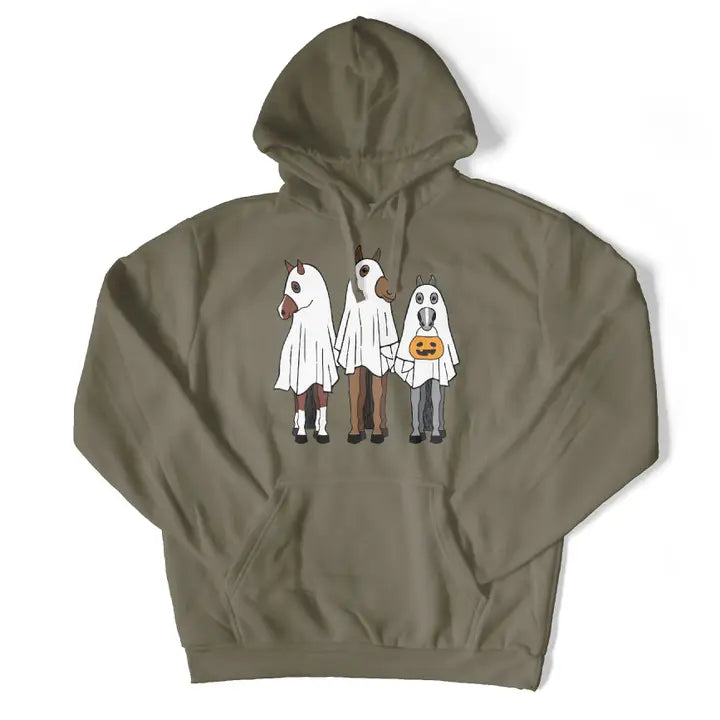 Dapple Bay Horse Ghosts Hoodie