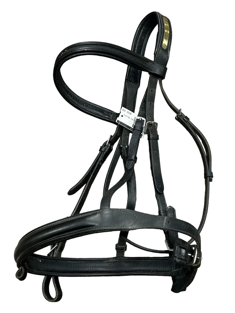 Bridle with Reins - Black Full Size - USED