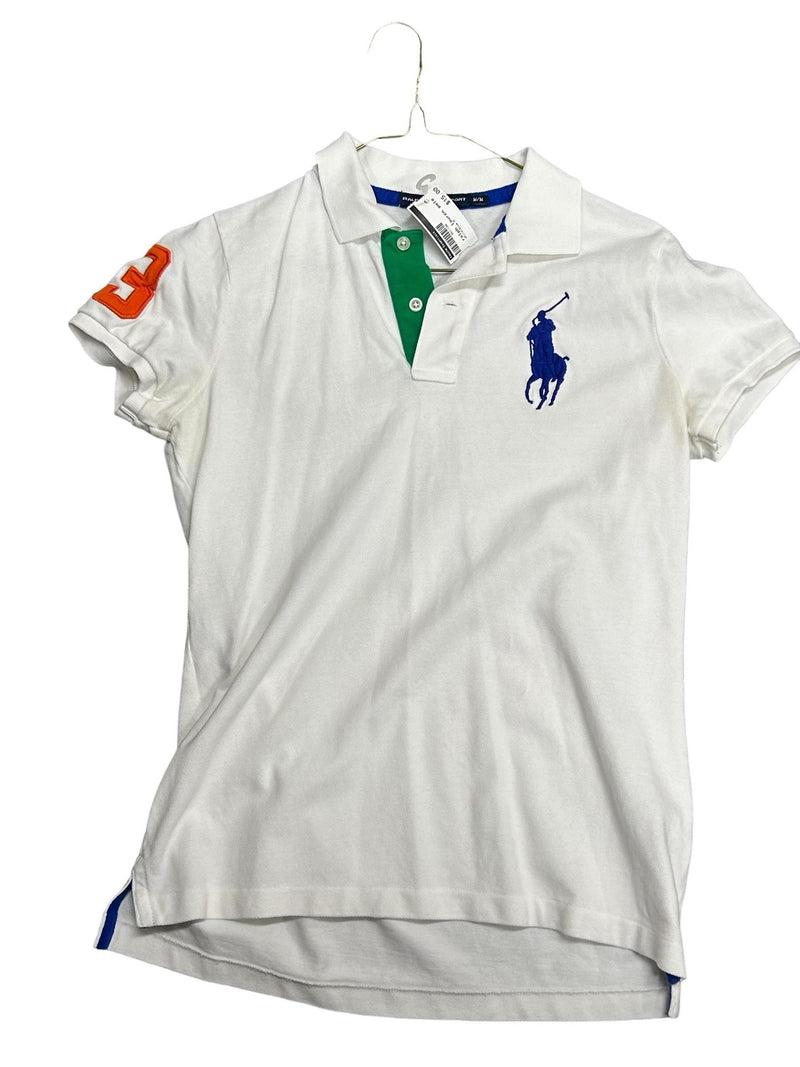 Ralph Lauren Polo - White/Blue M - USED