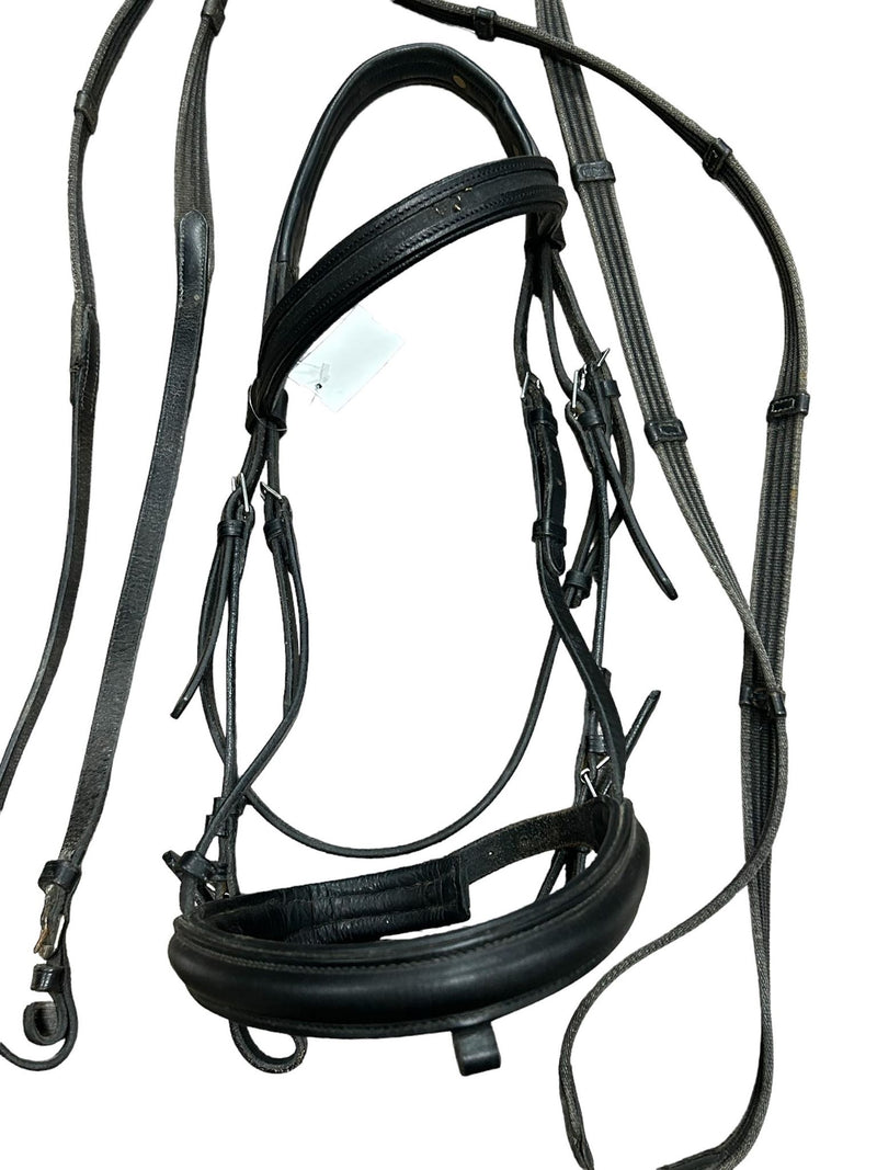 Bridle with Reins - Black Full Size - USED