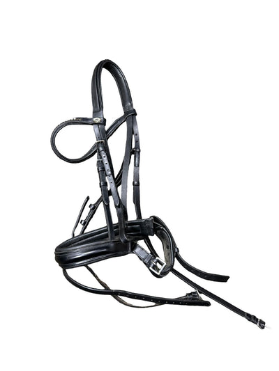 Schockemohle Dressage Bridle - Black Cob - USED