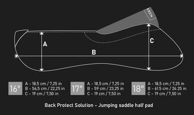 Winderen Comfort Correction Jumping Half Pad With Felt Correction Inserts