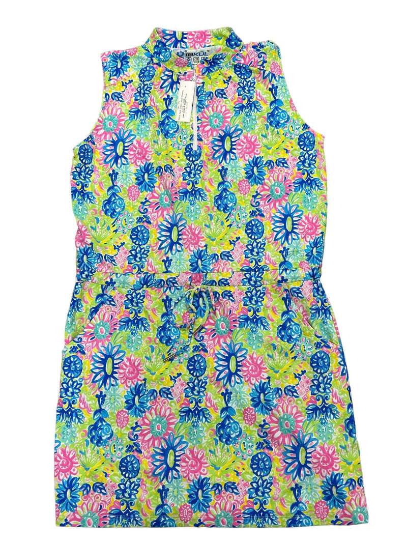 IBKUL Tank Dress - Multi Flowers Size S - USED