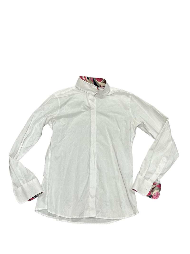 RJ Classics Show Shirt - White/Pink - 38 - USED