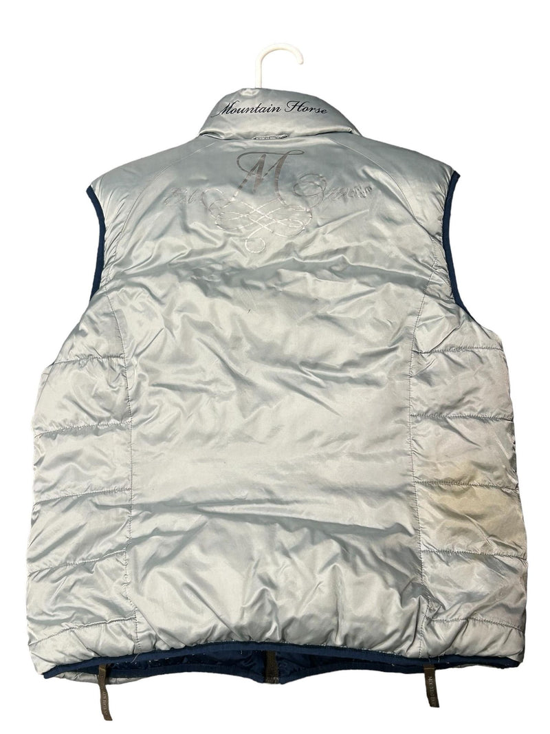 Mountain Horse Reversible Vest - Blue/Navy est. L - USED