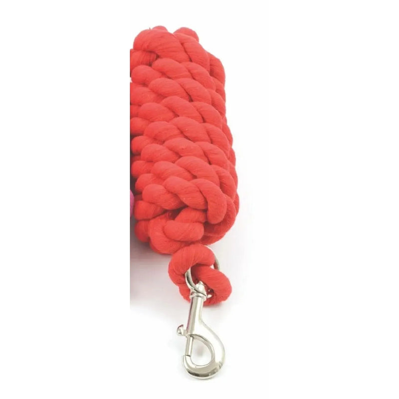 Shires Cotton Rope Lead - Red