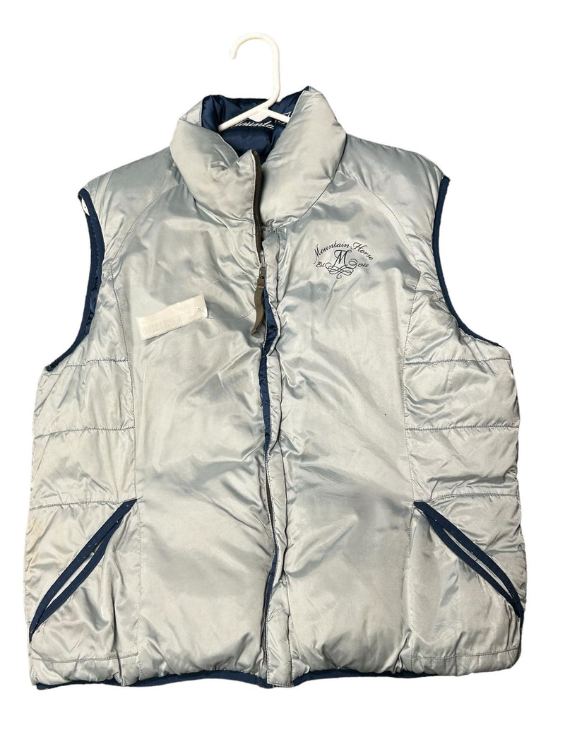 Mountain Horse Reversible Vest - Blue/Navy est. L - USED