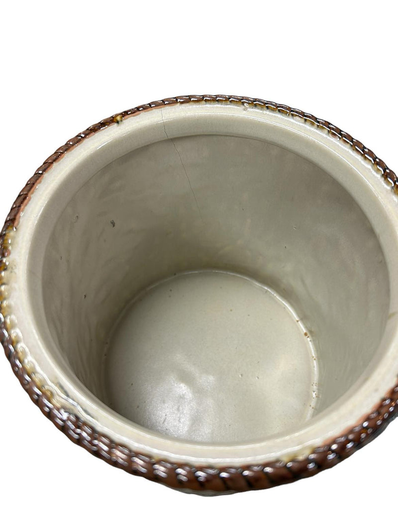 Laredo Ceramic Jar - Cream/Brown - USED