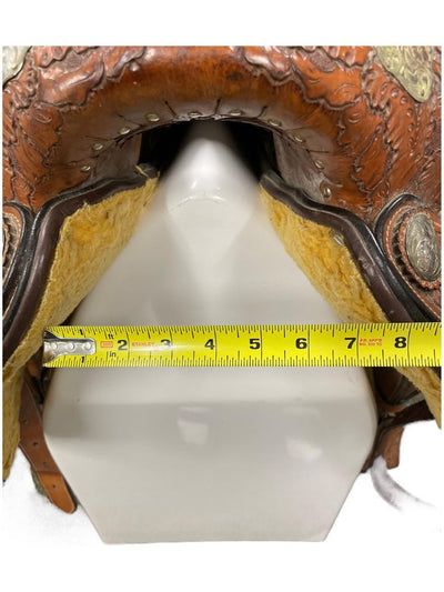 Silver Royal Show Saddle - Brown 15" - USED