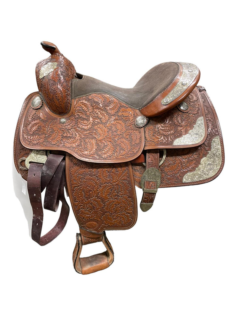 Silver Royal Show Saddle - Brown 15" - USED