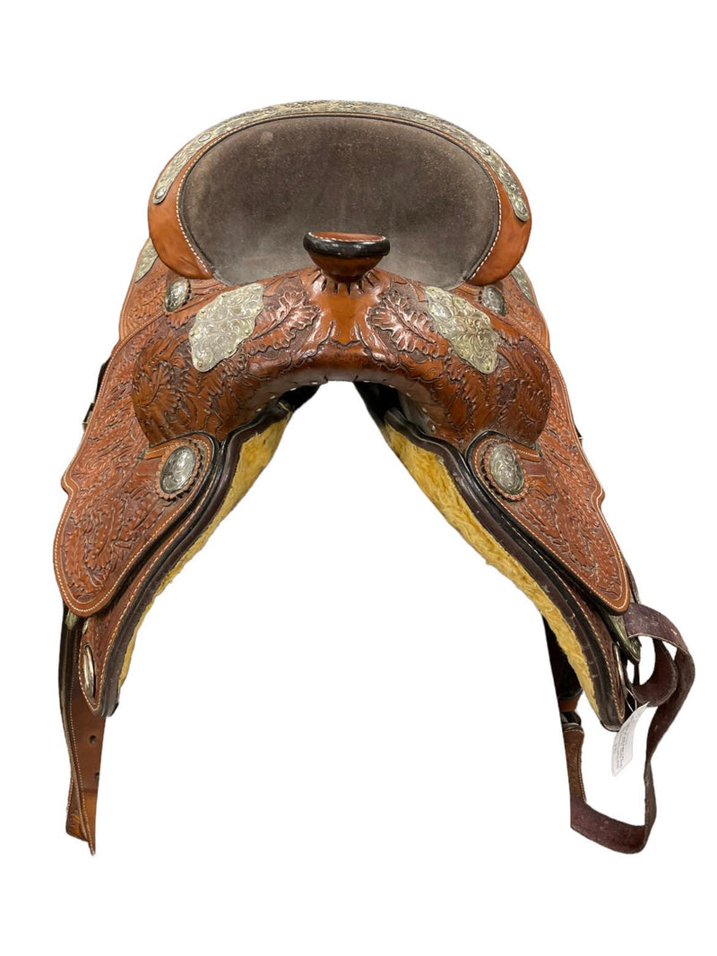 Silver Royal Show Saddle - Brown 15" - USED