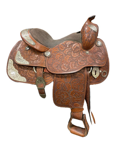 Silver Royal Show Saddle - Brown 15" - USED