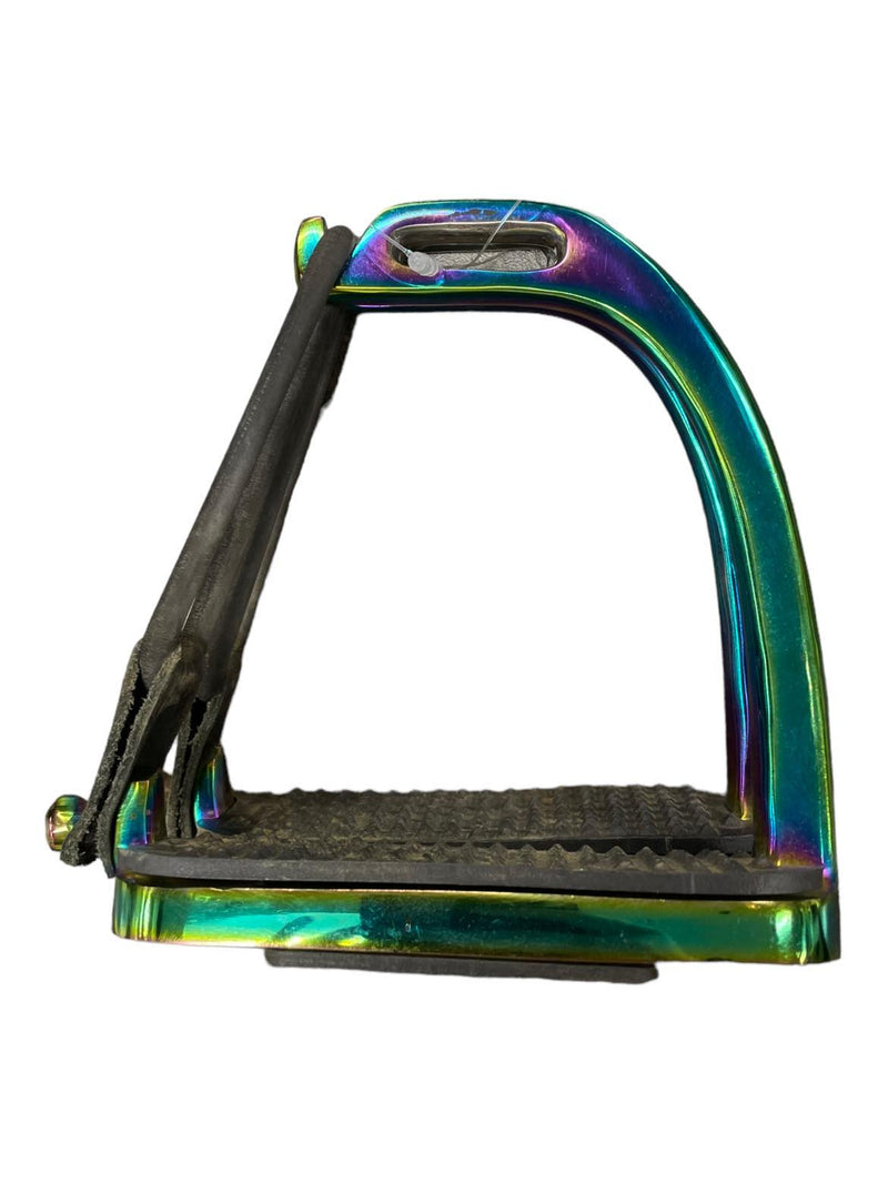 Peacock Stirrups - Rainbow - 4 3/4" - USED