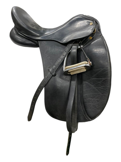 M. Toulouse DR Saddle  - Black 17" - Med Tree - USED