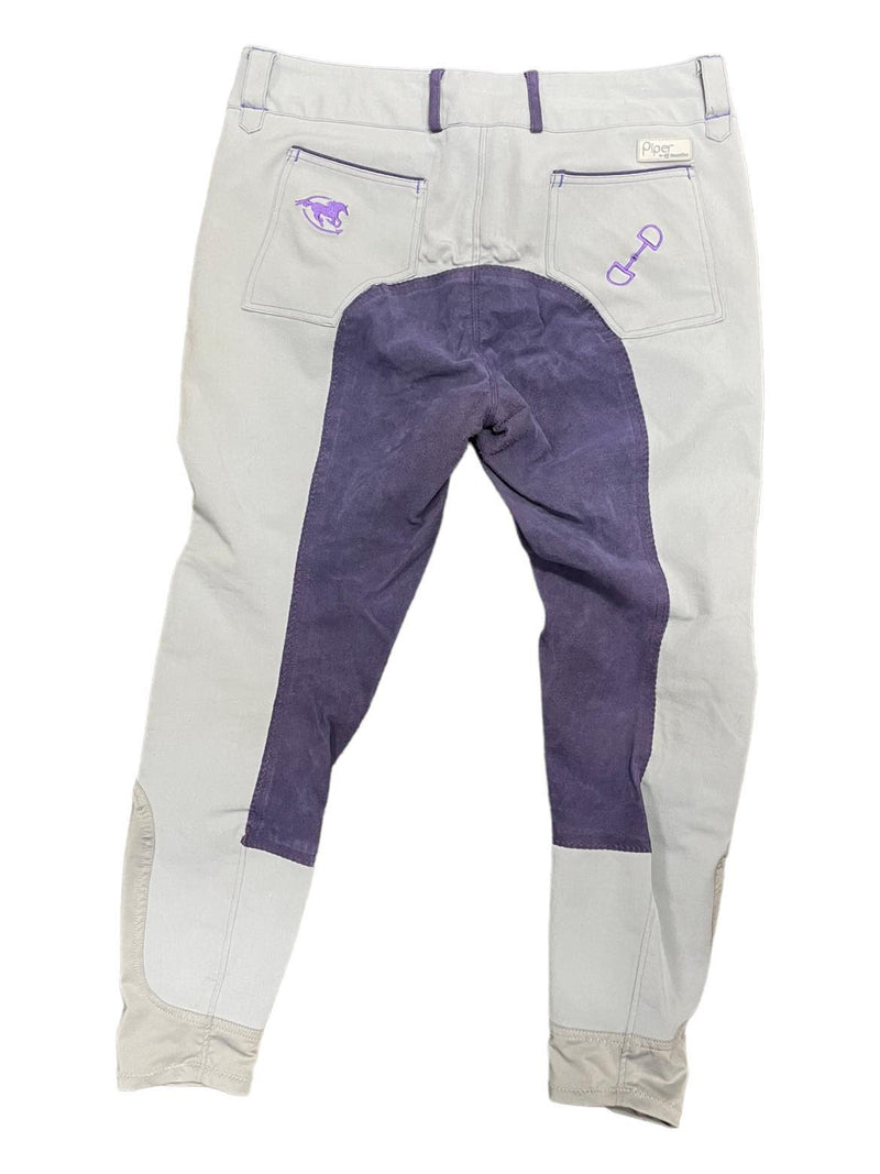 Smartpak Piper FS Breeches - Light Blue/Purple - 36L - USED