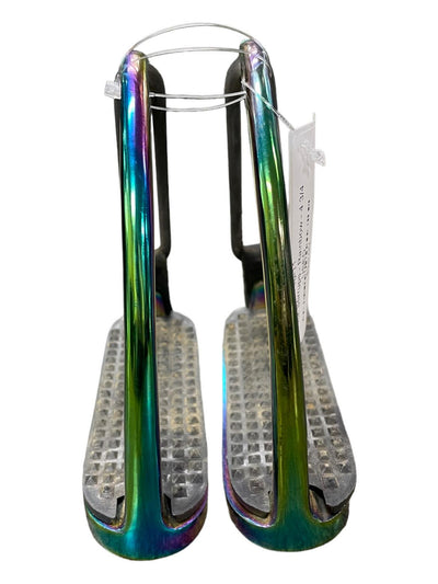 Peacock Stirrups - Rainbow - 4 3/4" - USED