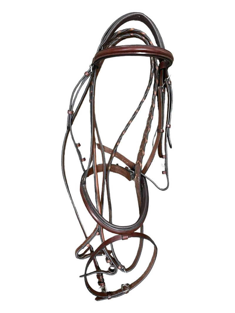 Bridle W/ Flash And Reins - Brown - F/S - USED