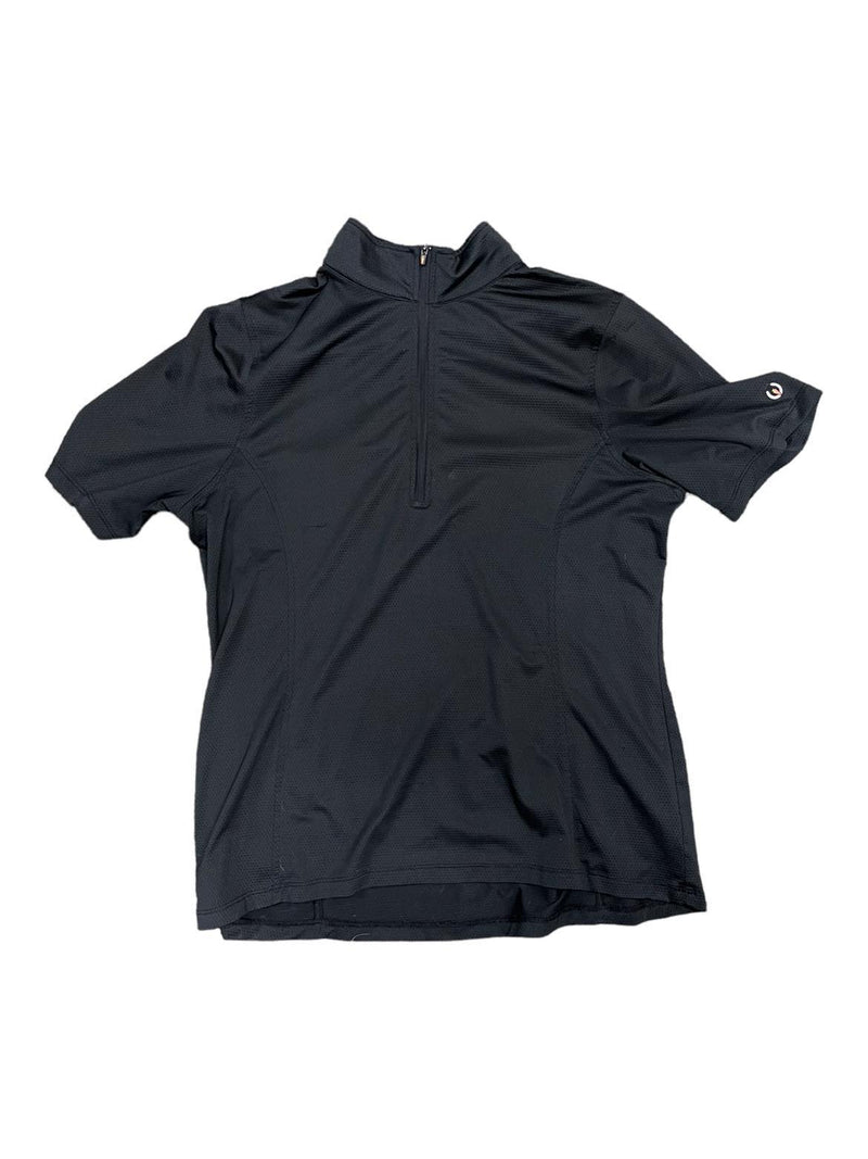 Kerrits 1/4 Zip SS Top - Black - L - USED