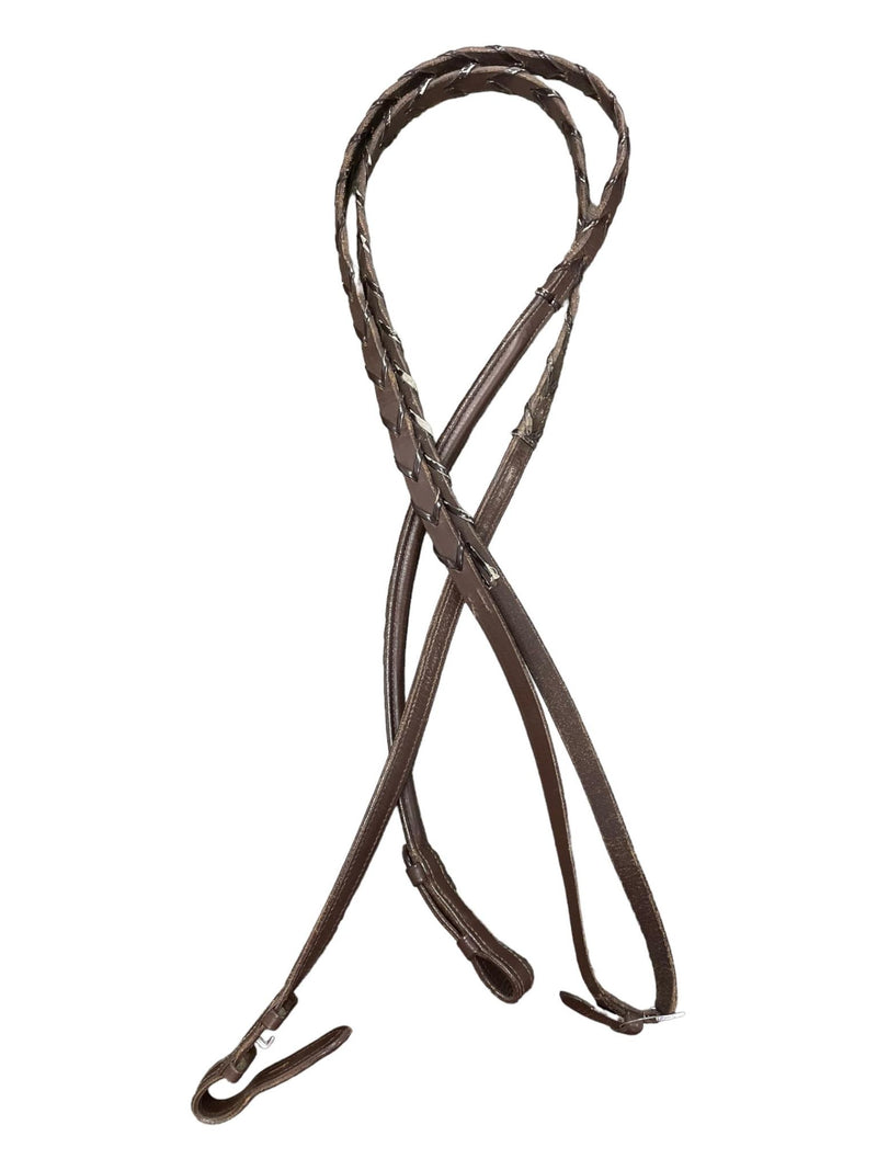 Braided Reins - Brown - 54" - USED