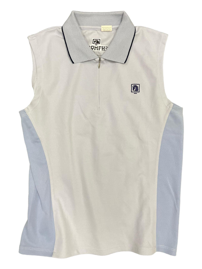 ROMFH Sleeveless 1/4 Zip Polo - Light Blue - S - USED