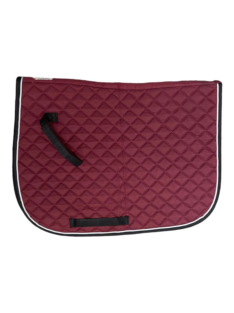 Dover AP Saddle Pad - Burgundy - Est. F/S - USED