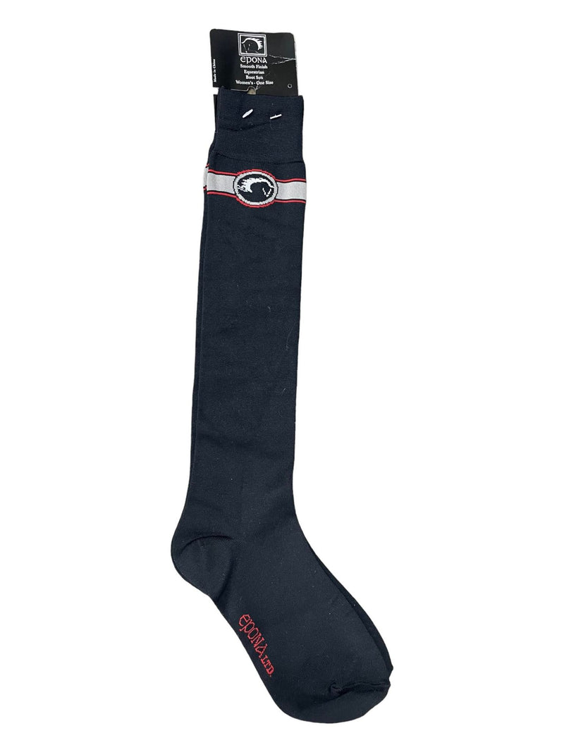 Epona Tall Socks *NWT* - Black/Red - Ladies O/S - USED