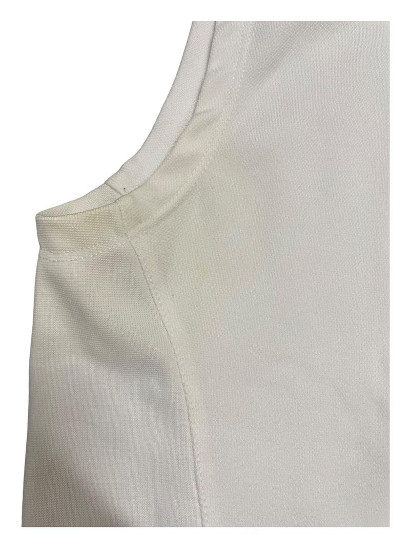 ROMFH Sleeveless 1/4 Zip Polo - White - S - USED