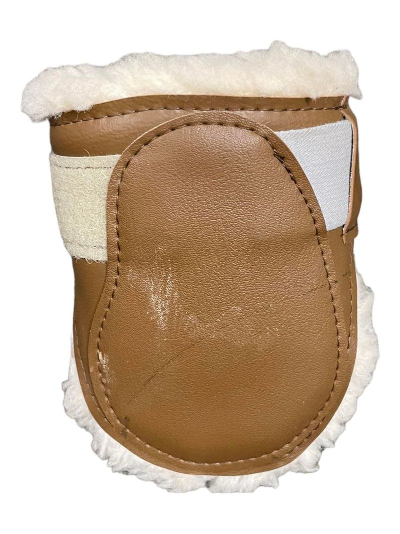 Fleece Fetlock Boots - Brown - Est. M - USED