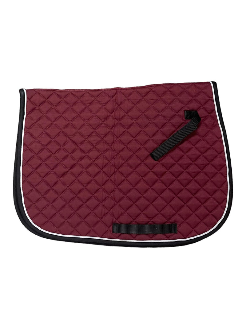 Dover AP Saddle Pad - Burgundy - Est. F/S - USED