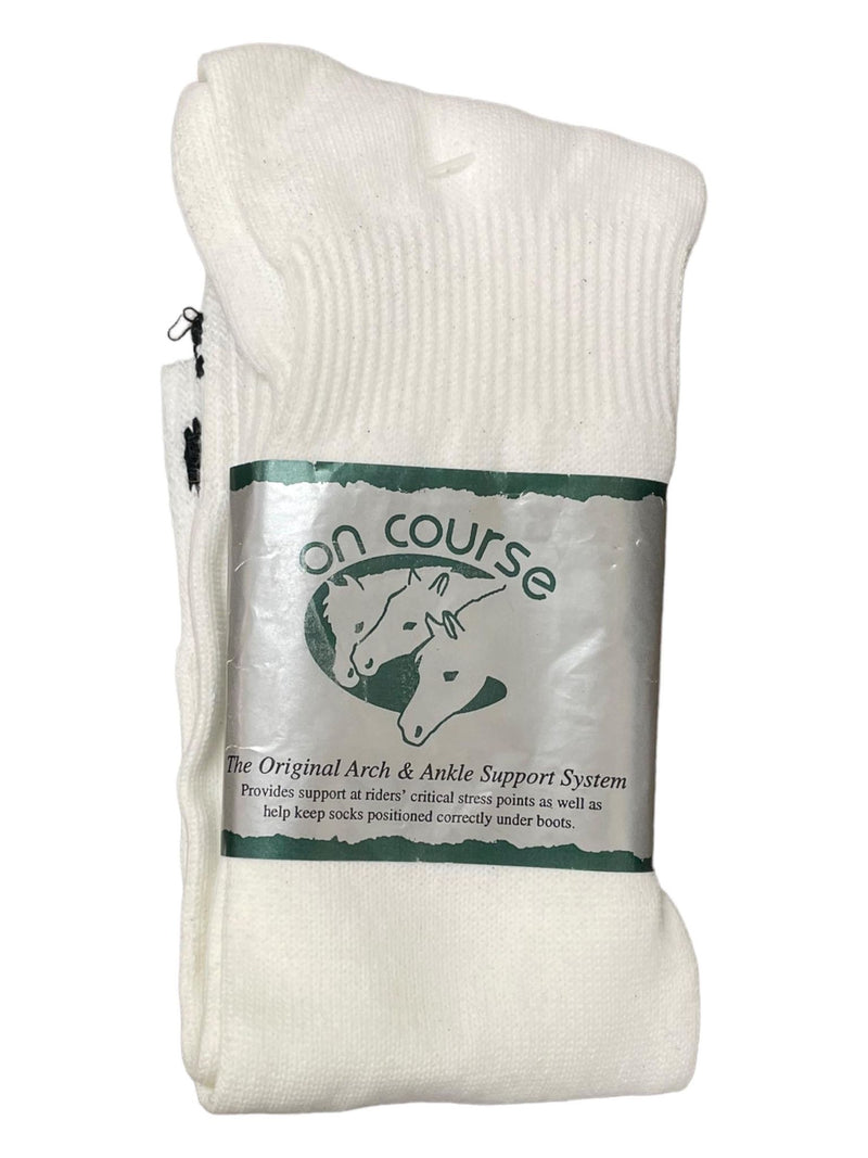 On Course Slimliner Socks *NWT* - White - Ladies 9-11 - USED