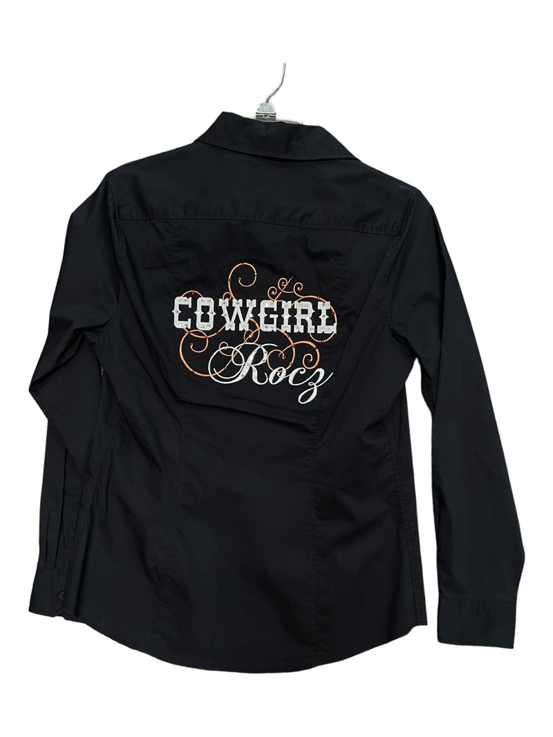 Cowgirl Rocs LS Shirt - Black - XS - USED