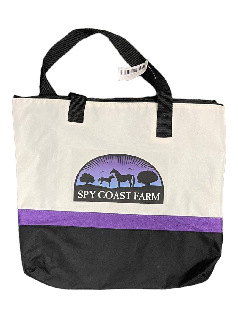 Spy Coast Farm Tote - White/Purple/Black - USED