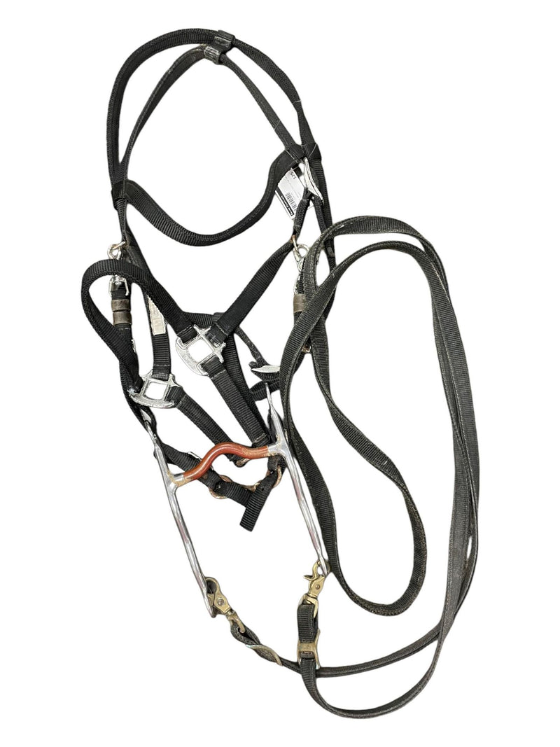 Nylon Western Halter/Bridle - Black - F/S - USED