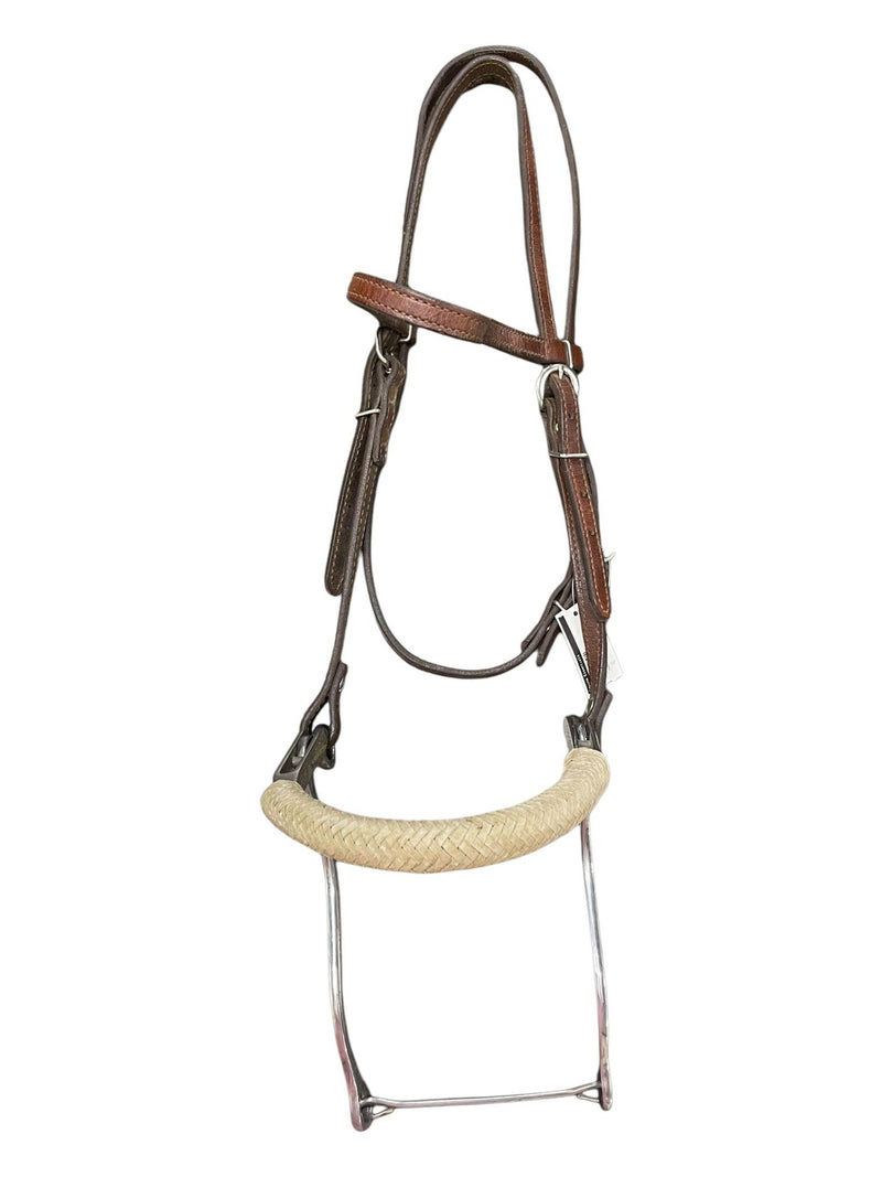 Partrade Braided Rawhide Hackamore - Brown - F/S - USED