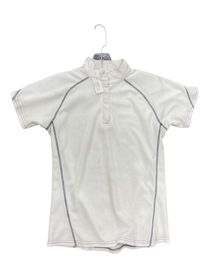 SS Show Shirt - White/Navy - L - USED