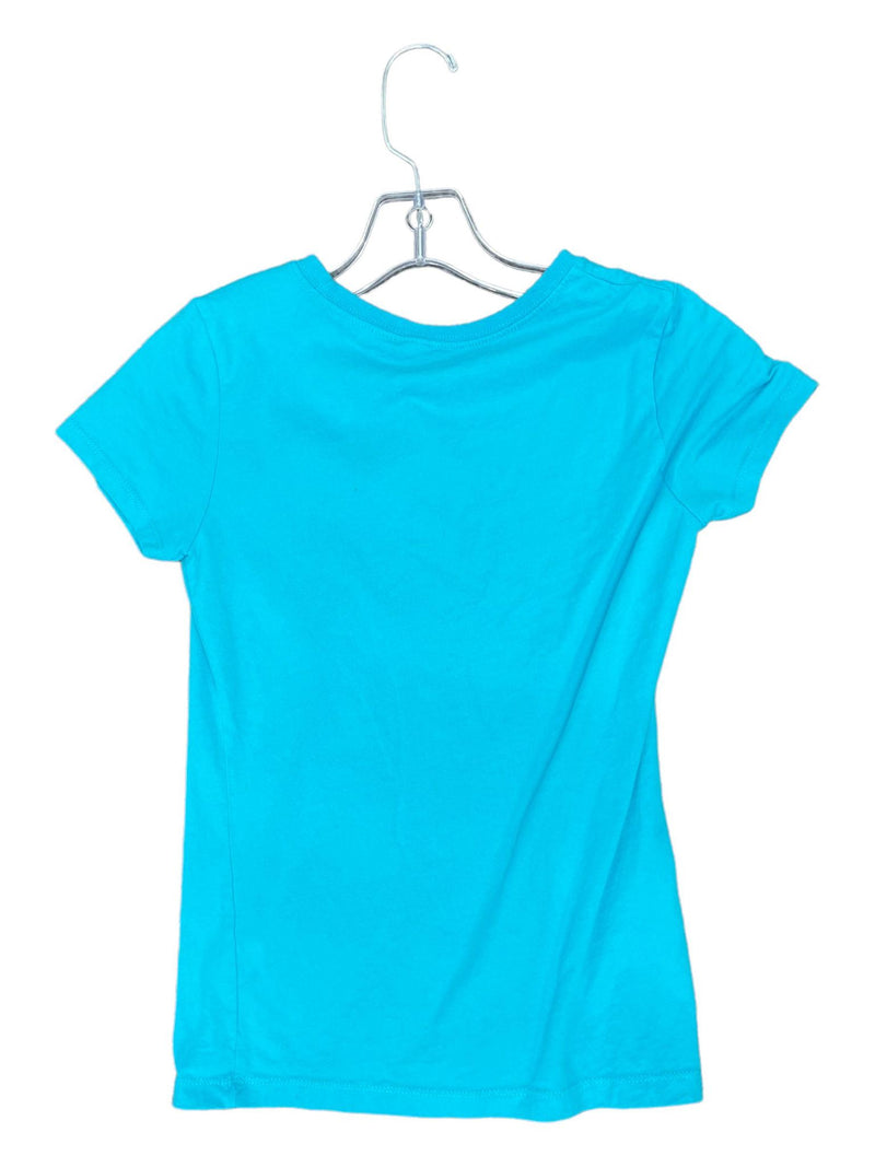 Horse + Person SS Tee - Turquoise - Youth L - USED