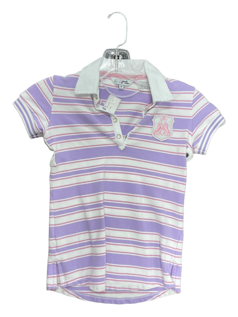 Goode Rider Polo - Purple/White - Youth 12 - USED