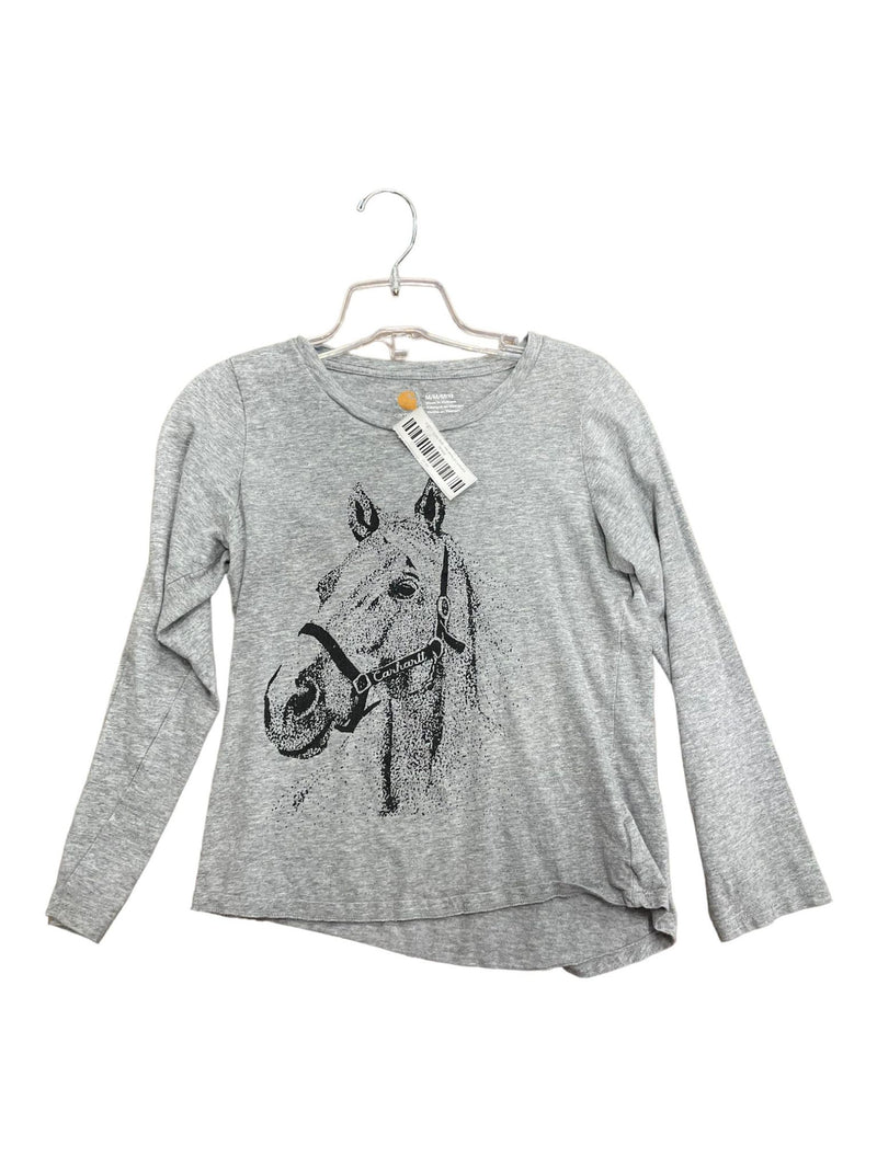 Carhartt LS Horse Tee - Grey - Youth M - USED