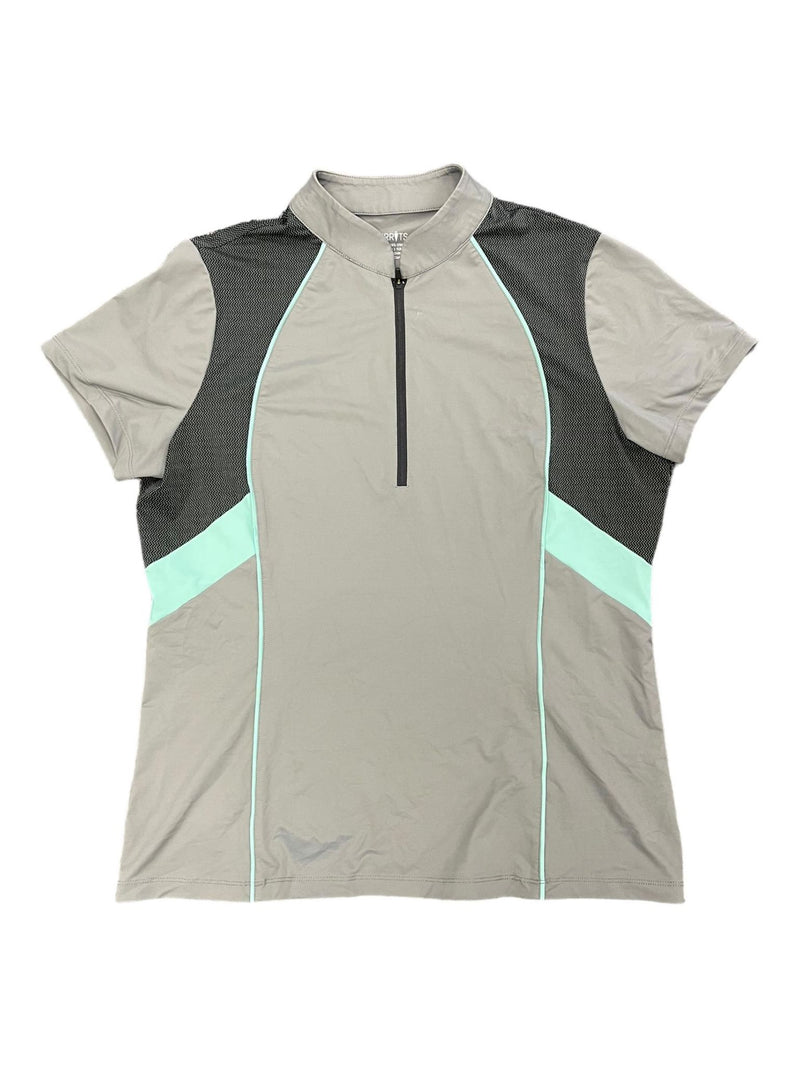 Kerrits SS Base Layer - Grey/Mint - L - USED