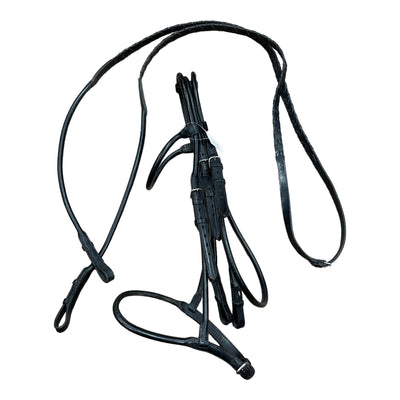 Unbranded Rolled Bridle - Black - Est. F/S - USED