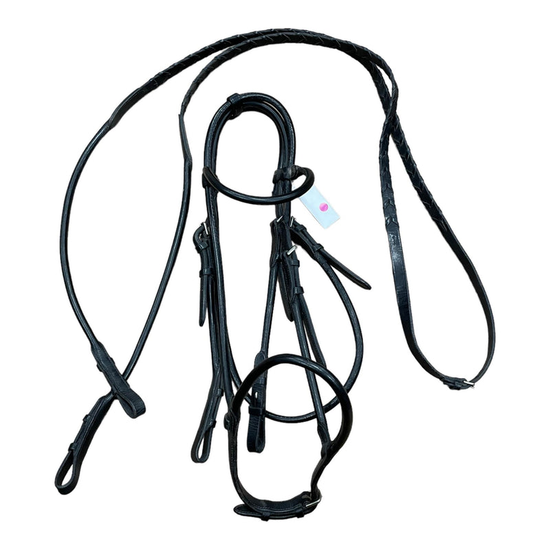 Unbranded Rolled Bridle - Black - Est. F/S - USED